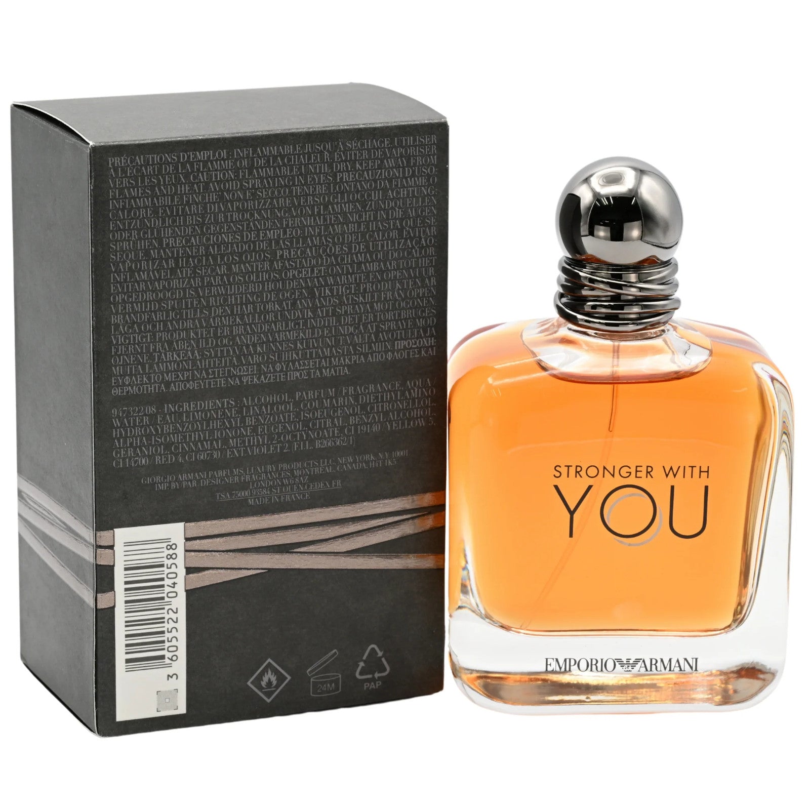 Stronger with You by Giorgio Armani Cologne for Men EDT 3.3 / 3.4 Oz New in Box